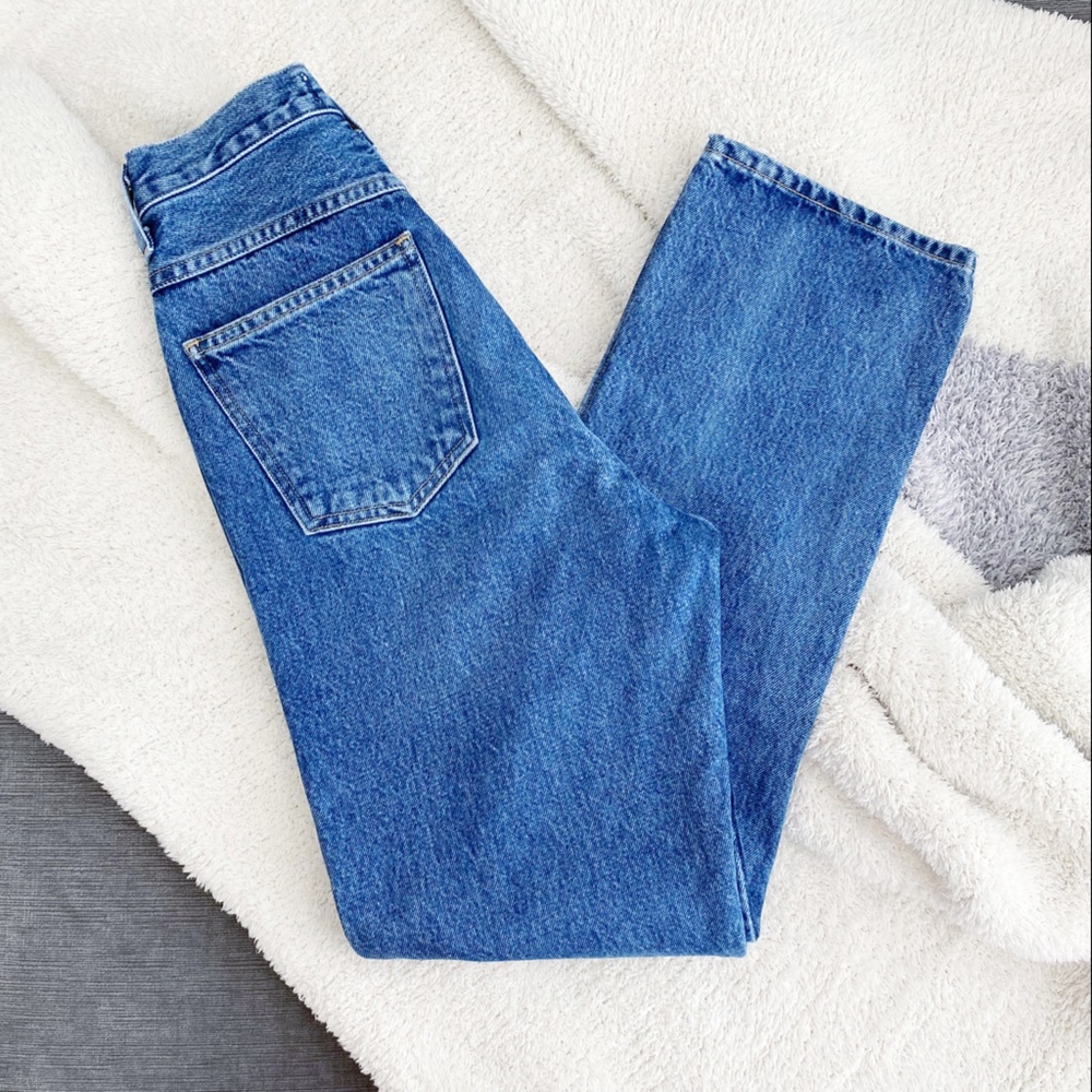 Agolde | High Rise Blue Wash Denim Jeans 24